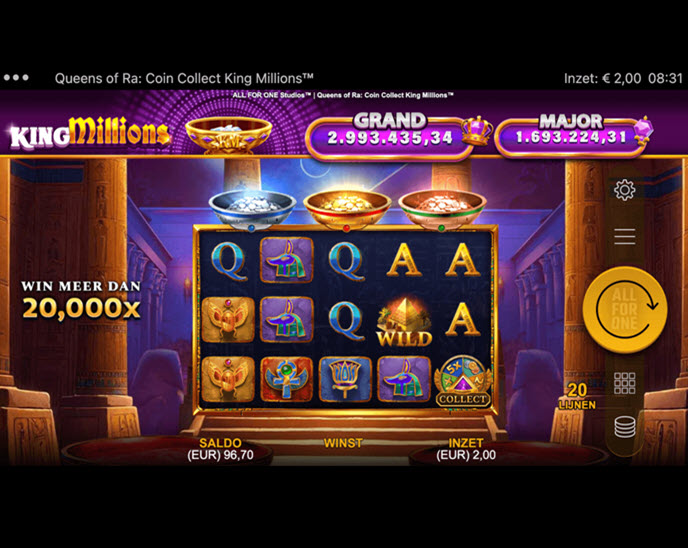 Queens of Ra Coin Collect King Millions