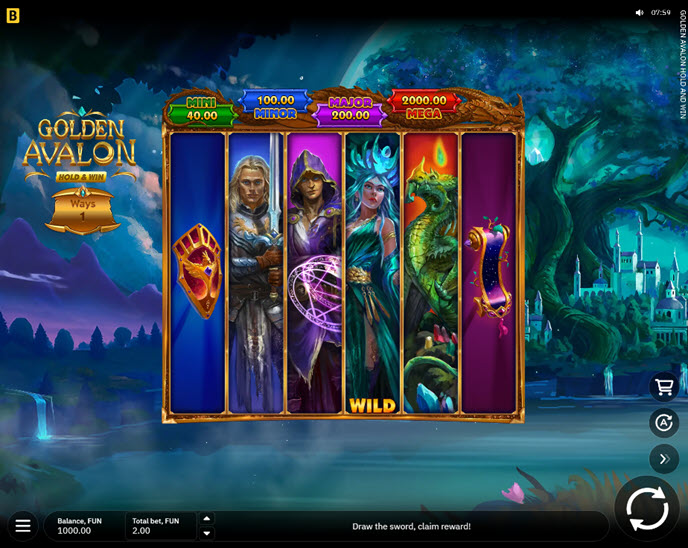 Golden Avalon Hold and Win