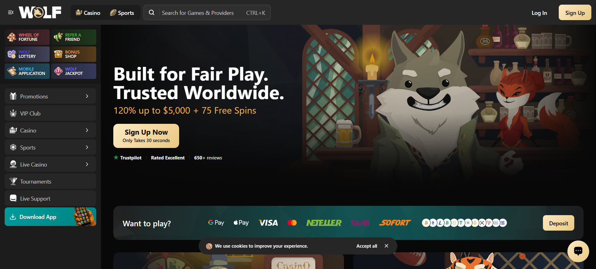 Wolf.io Casino