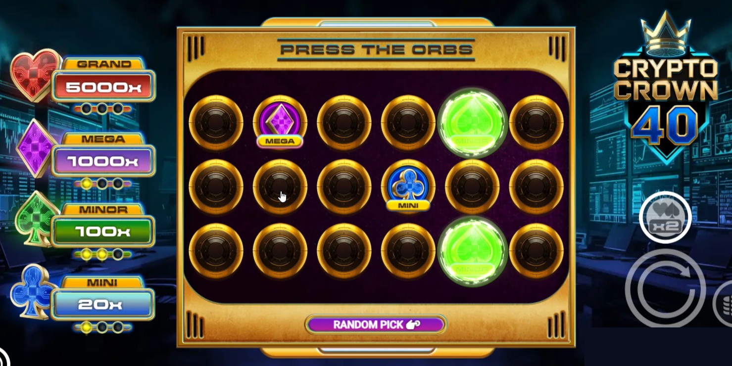 Особенности слота Crypto Crown 40