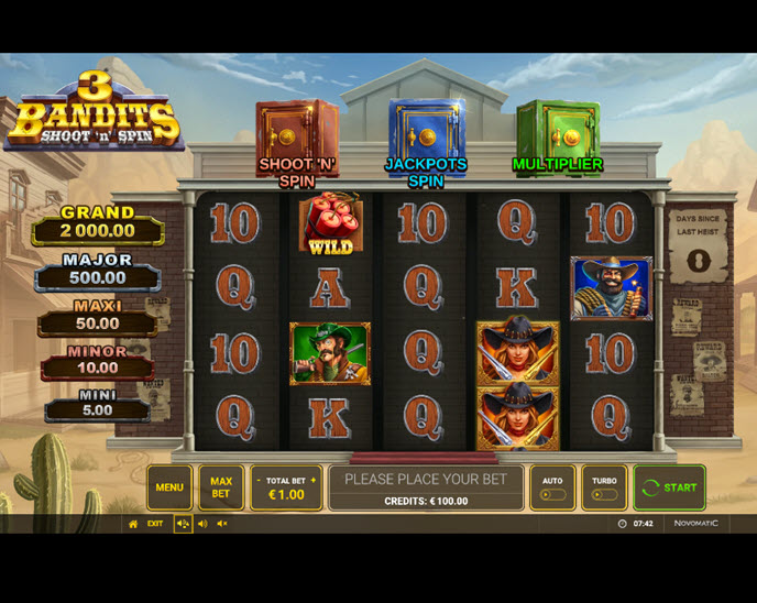 3 Bandits: Shoot 'n' Spin