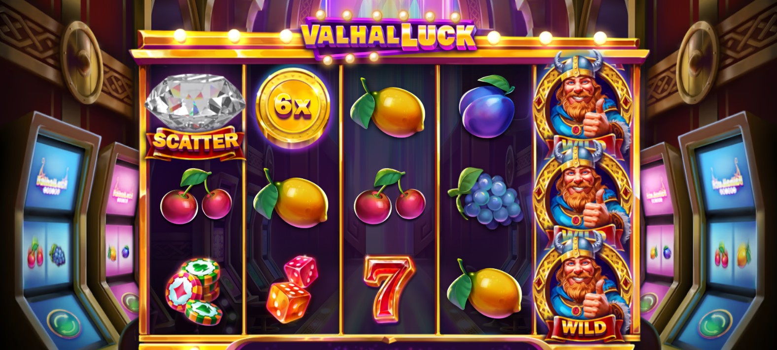 Неоновые викинги в слоте ValhalLuck