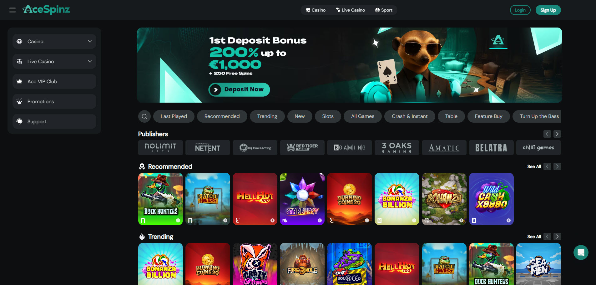 Ace Spinz Casino