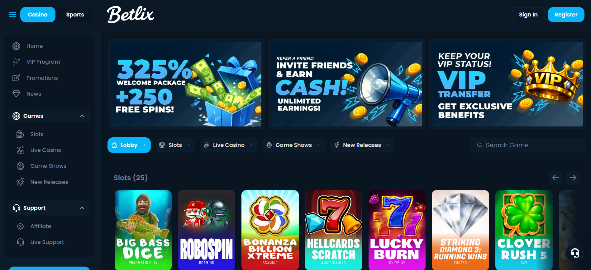 Betlix Casino