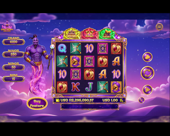 Genie’s 3 Wishes Hold and Spin