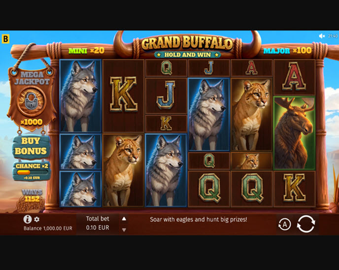 Grand Buffalo Hold and Win