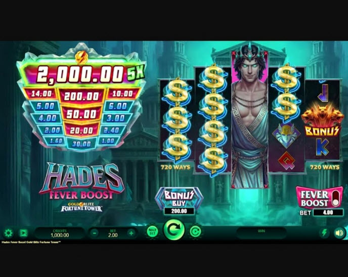 Hades Fever Boost Gold Blitz Fortune Tower