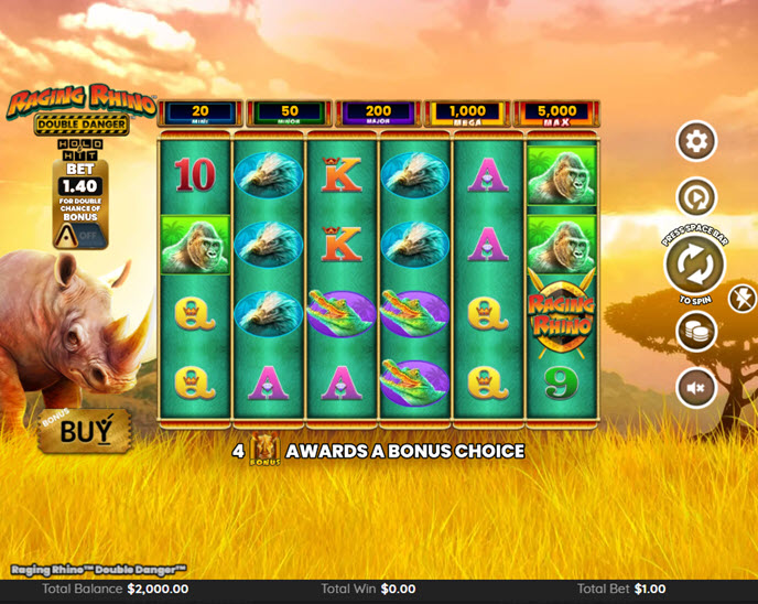 Raging Rhino Double Danger