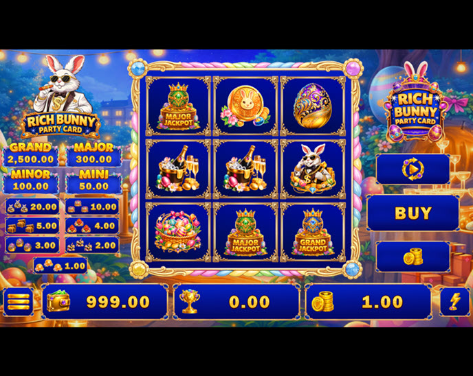 Rich Bunny Party Card