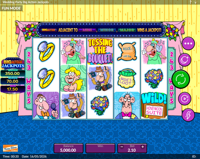 Wedding Party Big Action Jackpots