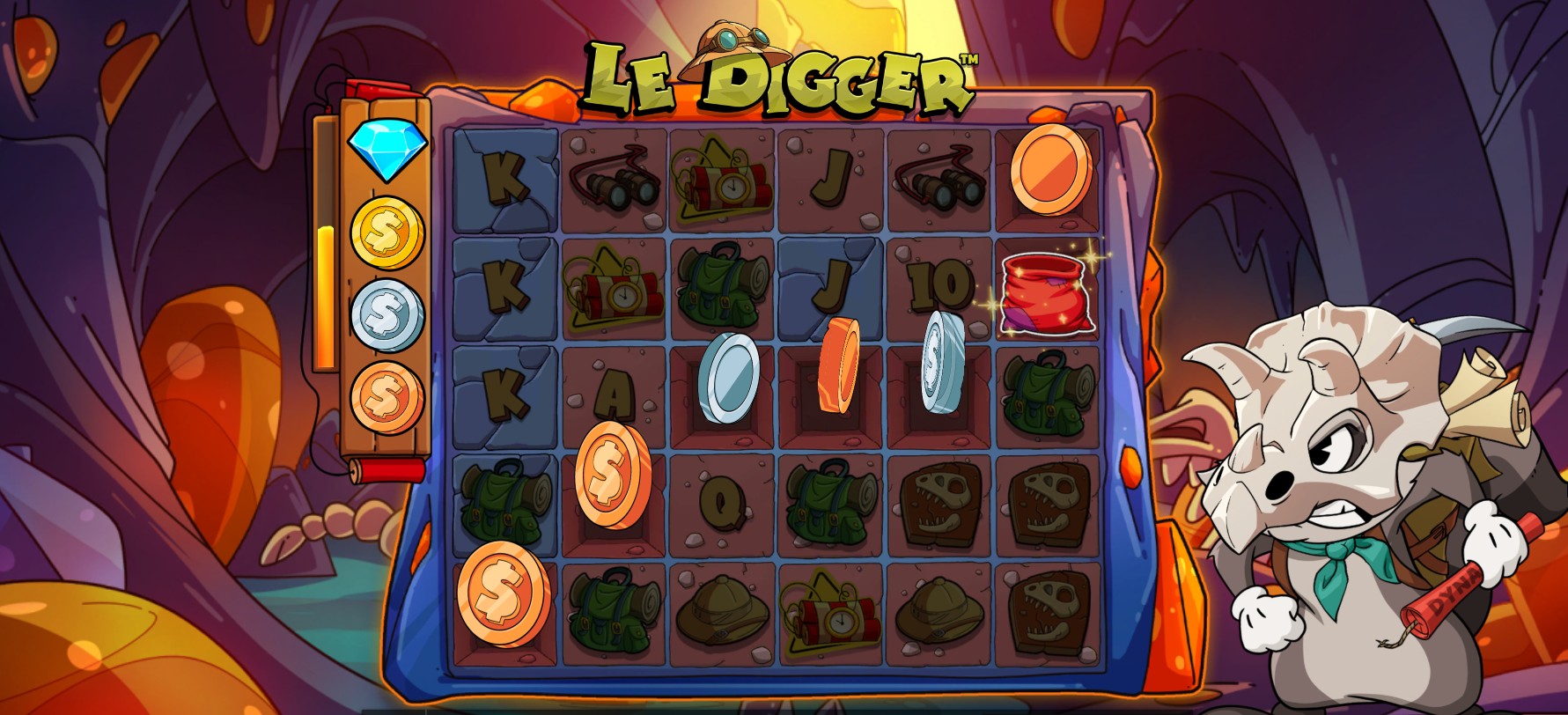 Функционал слота  Le Digger