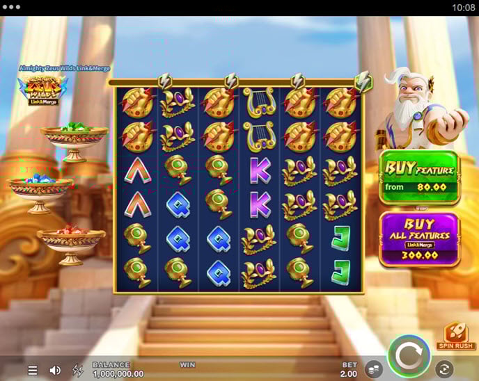 Almighty Zeus Wilds Link & Merge