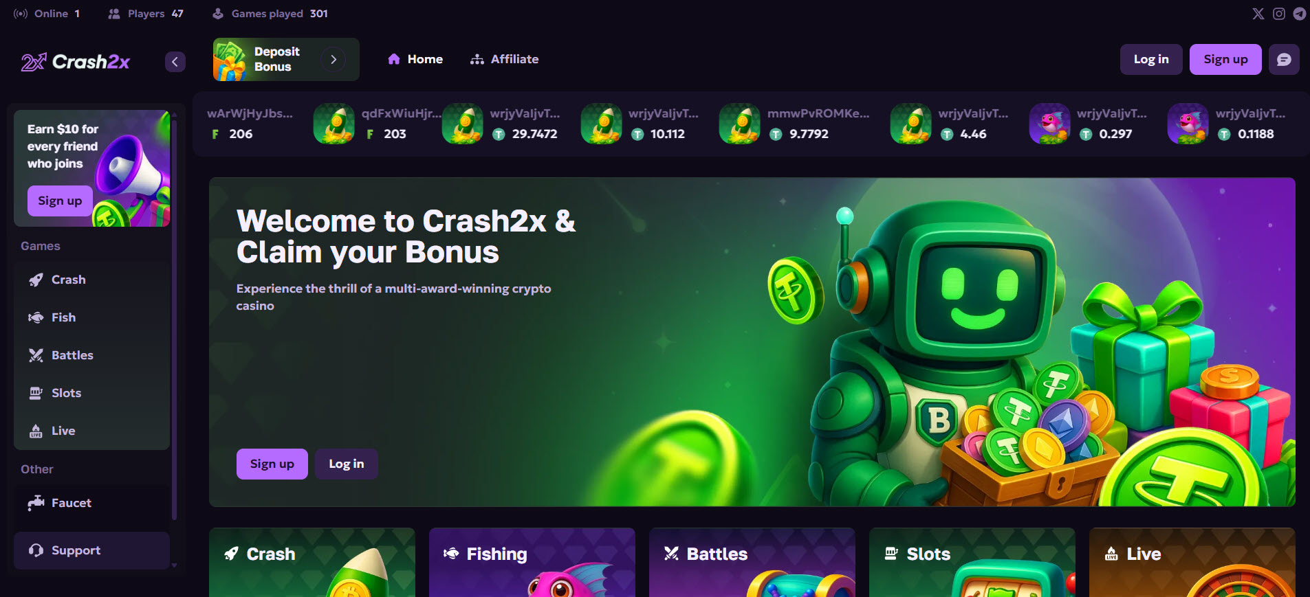 Crash2x Casino