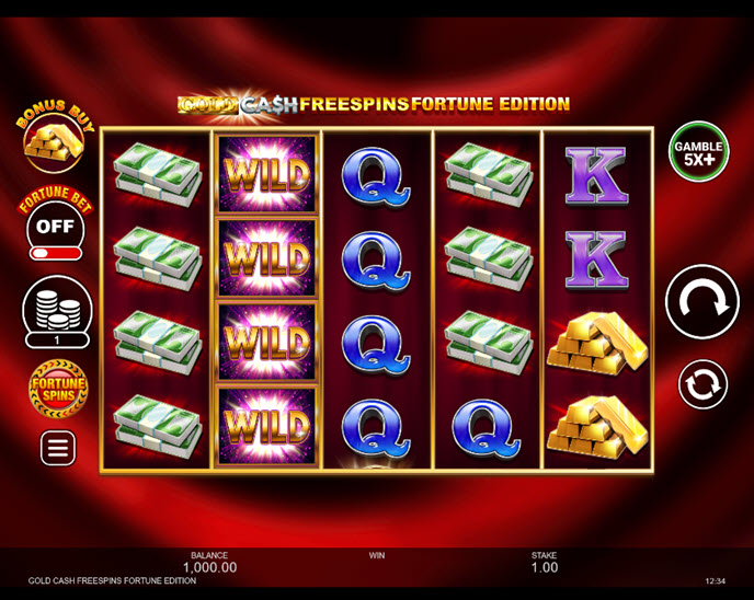 Gold Cash Free Spins Fortune Edition