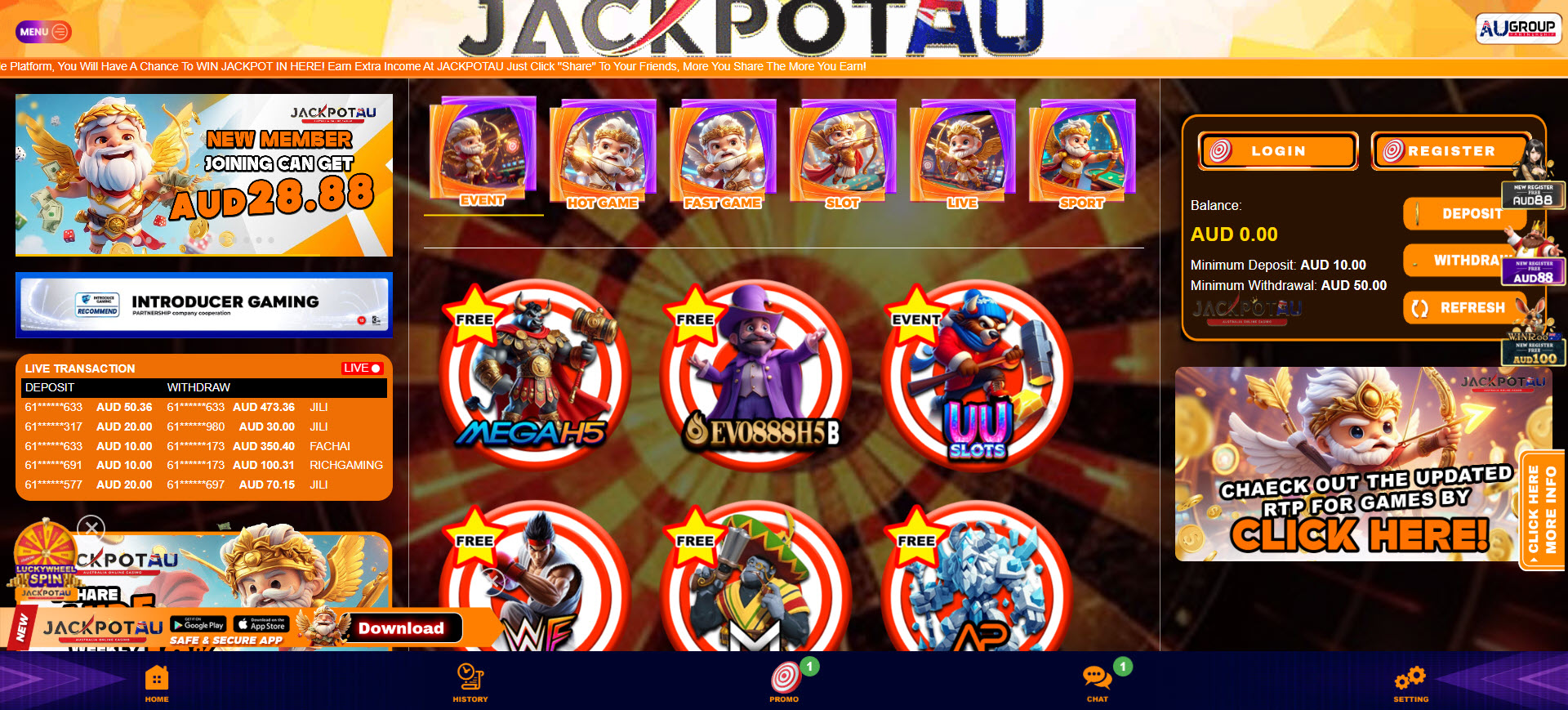 JackPotAu Casino