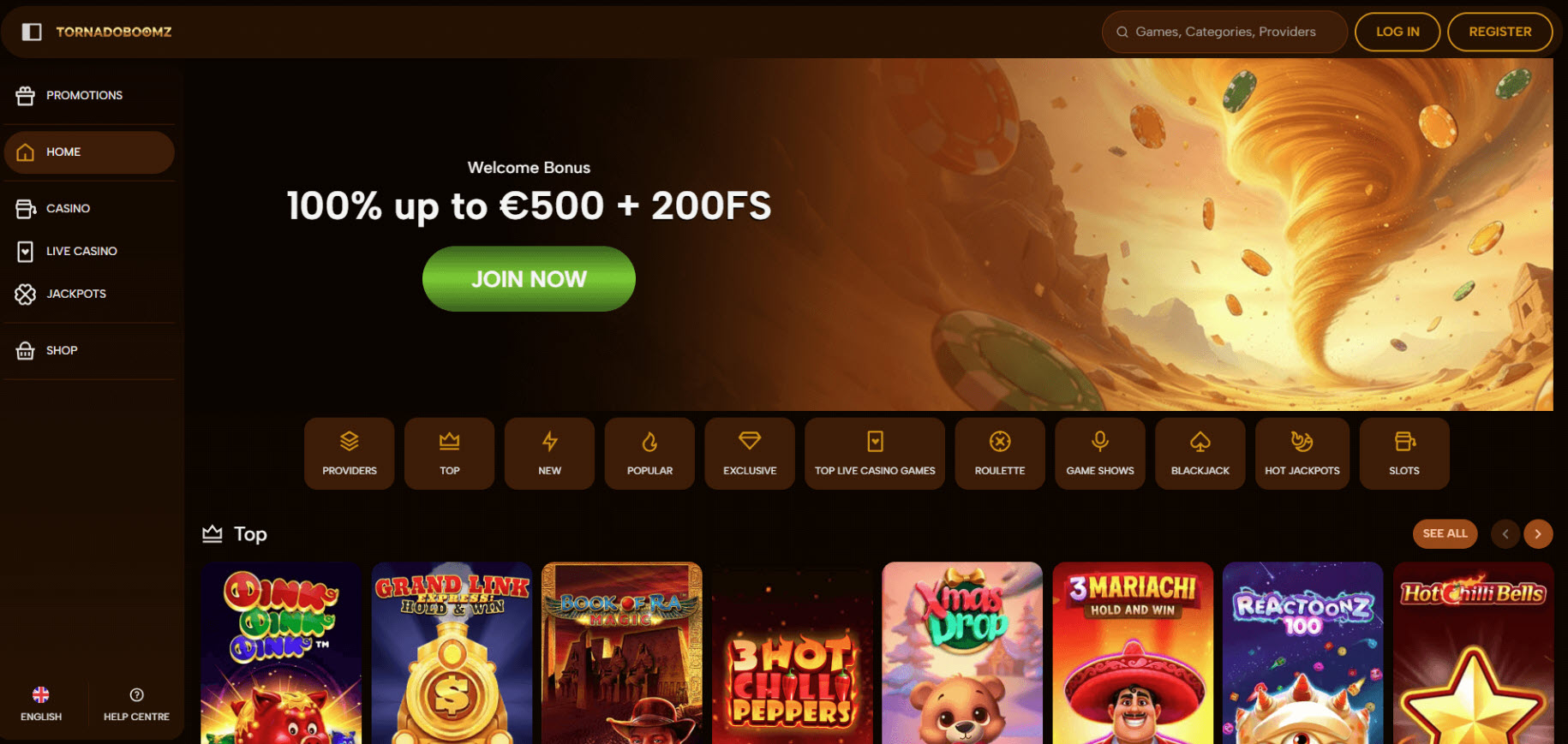 TornadoBoomz Casino