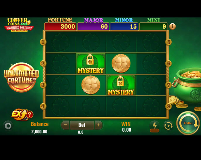 Clover Coins 4x4 Unlimited Fortune
