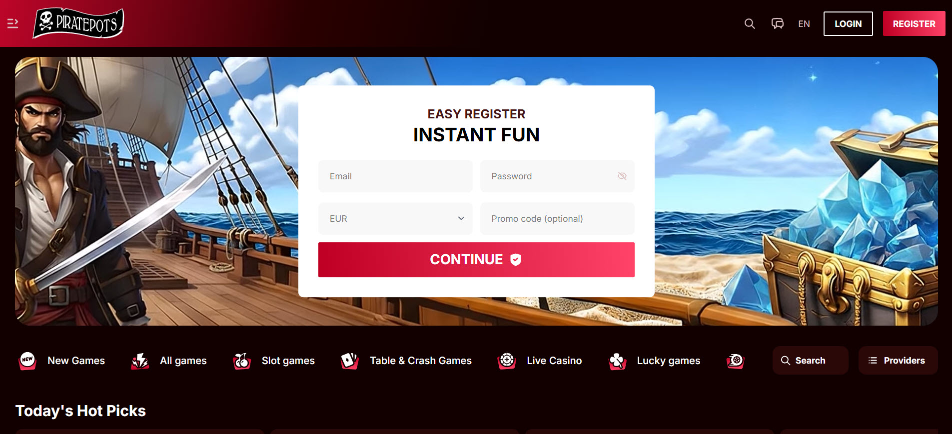 PiratePots Casino