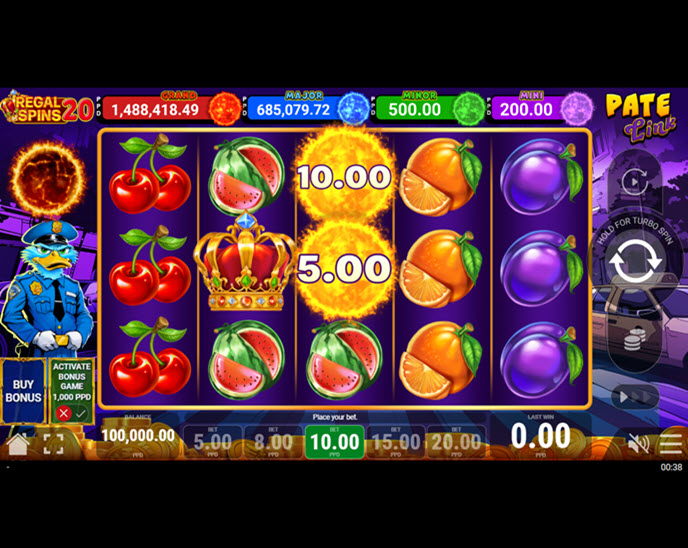 Regal Spins 20 Pate Link