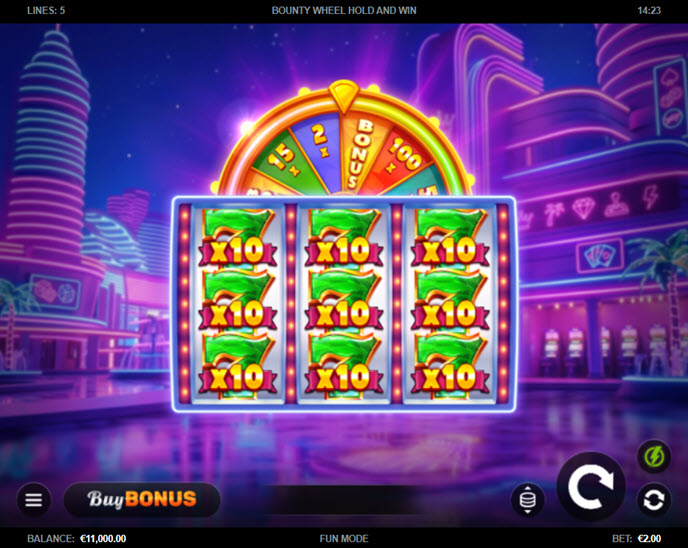 Bounty Wheel Hold and Win