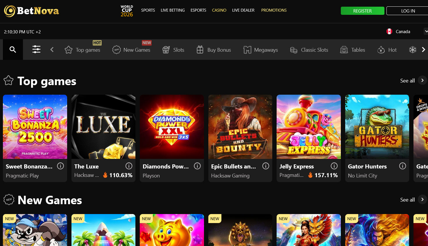 Betnova.ca Casino