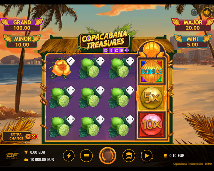 Copacabana Treasures Dice