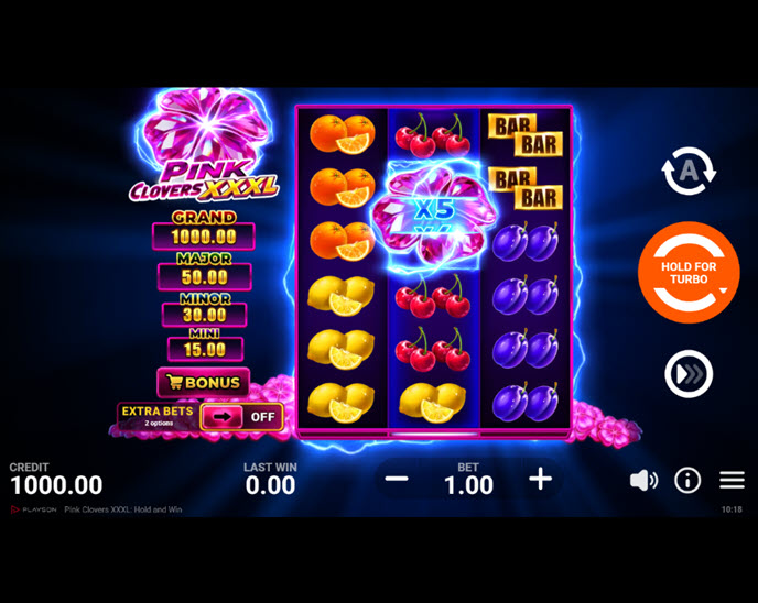Pink Clovers XXXL: Hold and Win